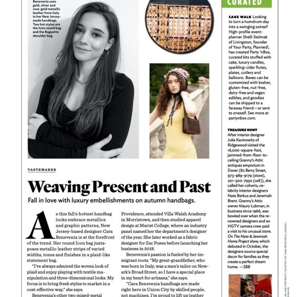 Like New CARA BENEVENIA Baguette Cappuccino Shoulder Bag - Picture 5 of 10